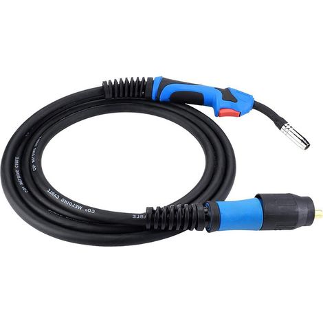 Torche de soudage MIG MB15AK avec connecteur Euro, câble 3,8 m, pour poste à souder, raccord standard, usage professionnel (1/5)