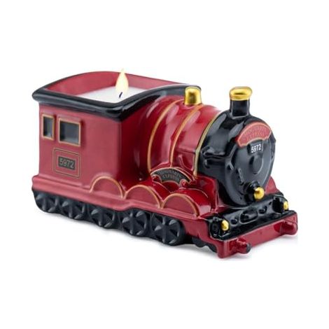 Harry Potter Vela aromática Hogwarts Express en recipiente de cerámica (100 g), fresca y afrutada, hasta 25 horas de combustión, idea de regalo mágica
