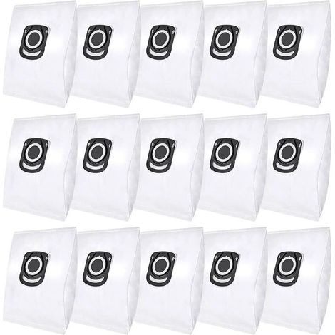Lot de 15 sacs d&39aspirateur pour Rowenta Hygiene+ ZR200520 ZR200720 Swirl R39 Sacs à poussière pour Rowenta Compact Power, X- (1/5)