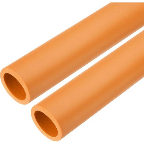 2pcs Tube d'Isolation Mousse pour Tuyau 61cm/24" Orange (1/5)