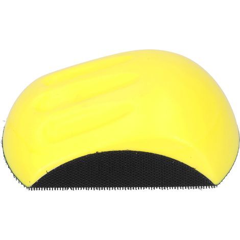 125mm manual sanding block with Velcro – soft and ergonomic PU foam for fine sanding (1/5)