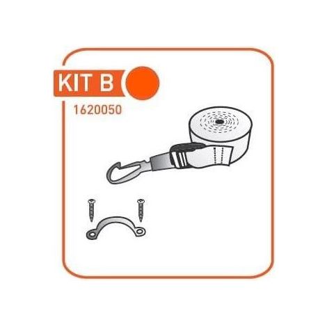 Kit B - Pièces détachées pour bimini alu anodisé ( sangle + pontet) - ORANGEMARINE -