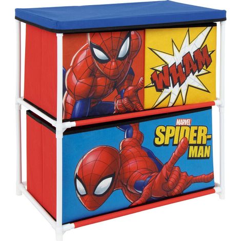 Meuble de rangement à 3 paniers Spiderman (1/4)