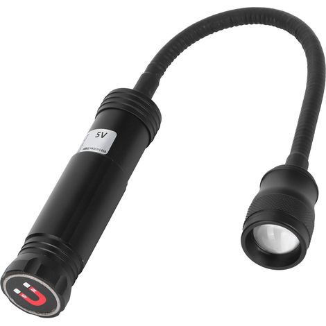 Lampe de travail magnétique 10W LED à col de cygne flexible pour machine à coudre, tour et éclairage industriel (1/5)