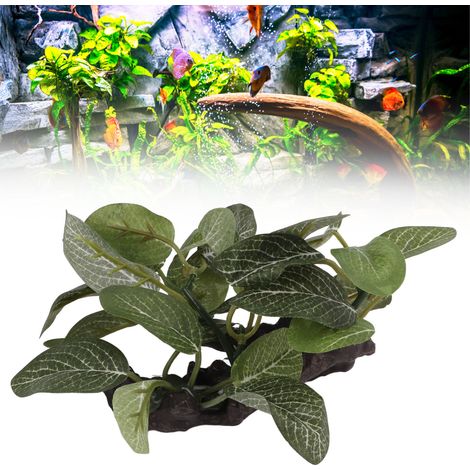 Décoration d'Aquarium Plantes Artificielles en Mousse de Bois Submergée Faux Végétaux pour Poissons - AUTRES (1/5)