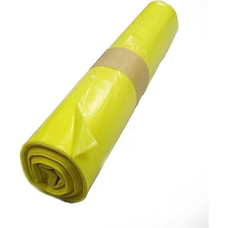 Sacs poubelles 100L Jaune - 200 Sacs