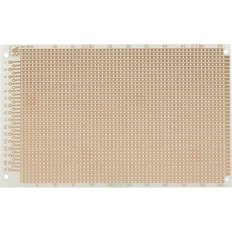Rademacher WR-Typ 915 Experimentierplatine Epoxyd (L x B) 16 mm x 10 mm 35 µm Rastermaß 2.54 mm Inh