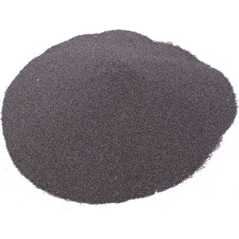 Poudre d\'oxyde d\'aluminium brun, abrasif pour sablage, compatible avec les pistolets et les armoires de sablage, 1 kg (2,2 lb), grain 120 (1/5)
