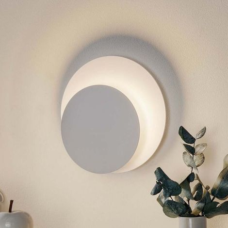 [GEBRAUCHT] B-Ware Wandleuchte Wandlampe Circle Leuchte Lampe rund Form weiß Stahl Innenbeleuchtung (1/2)