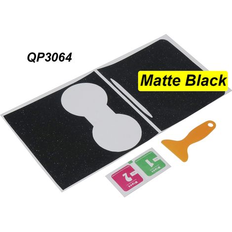 (Noir mat) Autocollant pour panneau de commande central compatible avec Tesla Model 3 2021, accessoires de console centrale et Model Y 2022, film intérieur aspect bois (1/5)