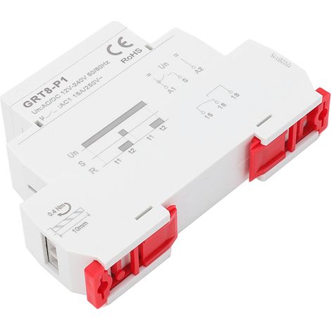 Relais temporisé multifonction avec indicateur LED, minuterie à retardement, interrupteur universel AC/DC 12V-240V, module de contrôle de temps (1/5)
