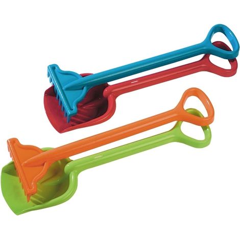 SIMBA 107124115 RÂTEAU EN PLASTIQUE AVEC PELLE, DE 4 ASSORTIS