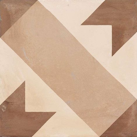 Carrelage sol / mur effet ciment motif étoile 20x20 cm TERRA STELLA (vendu par boite de 1,20m2) (1/4)