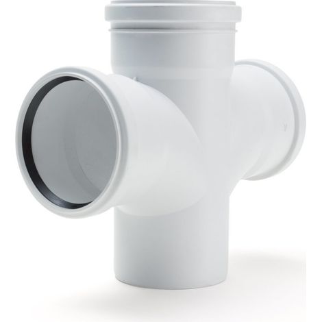 RAUPIANO PLUS Doppelabzweig DN 110/110/110, 87 Grad, max flow