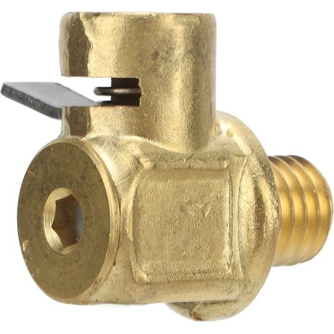 Raccord de vidange d'huile moteur M12-1.75 pour voitures particulières et camions légers, en laiton et acier inoxydable, avec clip à levier et connexion rapide. (1/5)