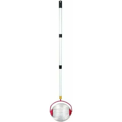 Ramasseur de noix et châtaignes pour jardin – Ramasseur de fruits ronds avec manche télescopique réglable en acier inoxydable, dimensions 23 × 19 × 128 cm (1/4)