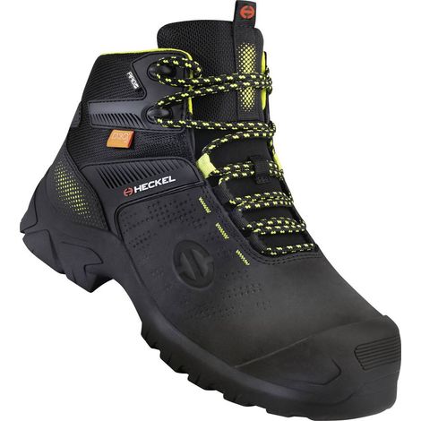 Chaussures montantes de sécurité S3 6735341 – Pointure 41 – Cuir pleine fleur – Semelle caoutchouc – Norme SRC – Protection métal – Heckel