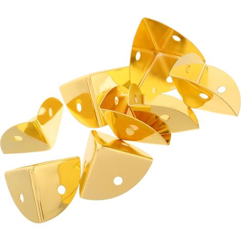 8 protège-coins décoratifs, métal/bois, antichoc, pour boîtes (1/5)