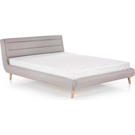 Cama Houston 588, Gris claro, Doble, 160x200, Tapiz, Somieres, 179x232x86cm (1/5)