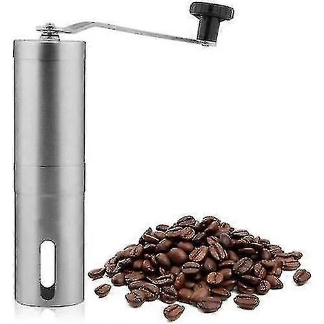 Moulin à café manuel en céramique, disque de broyage en céramique, pour expresso, cafetière à piston et café filtre, pour une utilisation à la maison et en voyage.-AquaForge (1/5)