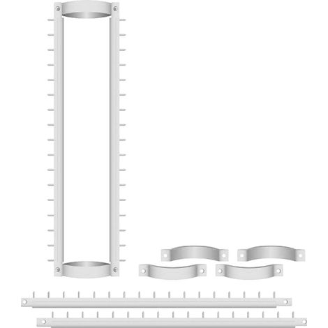Sistema Antiladro con Punte in Acciaio per Pluviali Tubi Esterni Ø58-62 mm Argento (1/3)