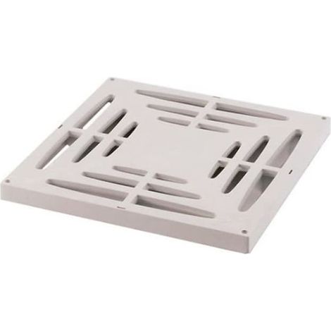 Grille 53x53 cm, pour Bouche d'évacuation monobloc 55 cm. Permet le passage des piétons