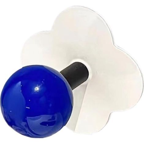 Set mit 20 Klebehaken – Wandhaken zum Selbstkleben – Blaue, wurmförmige Wandhaken mit Löchern für Kleinteile – Komplettes Schlüsselorganizer-Set