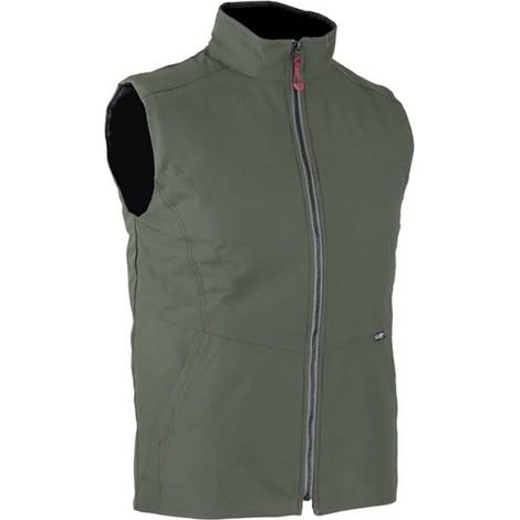 Bodywarmer matelassé kaki mixte Organic - LMA - Couleur Kaki - Taille Vêtement XL