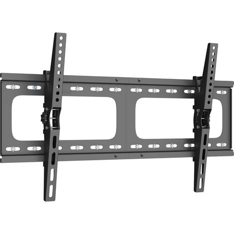 Soporte de pared para TV, construcción robusta, compatibilidad versátil, negro. (1/2)