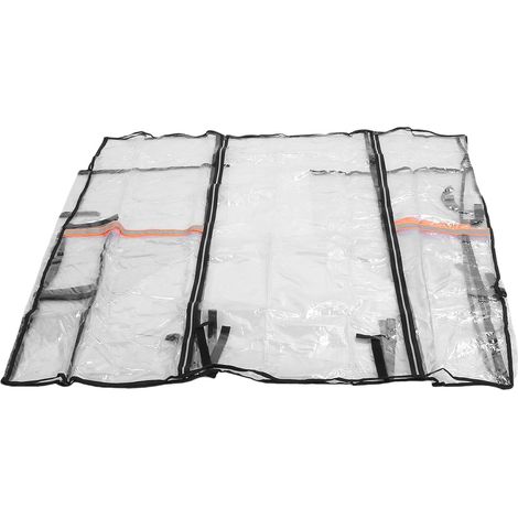 Housse de Protection Universelle Transparente pour Chariot élévateur, Protection Contre Les Intempéries, Pare-Soleil pour la Plupart des Chariots élévateurs Standard, Coupe-Vent, (1/5)