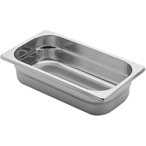 Pintinox bacinella gastronorm 1/3 h 150, acciaio inox 18/10