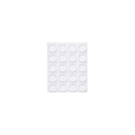 40 fermaporta adesivi trasparenti, 22 x 5 mm, ammortizzatore per porta, fermaporta trasparente, smorzatore per porta a parete - Crezuo (1/4)