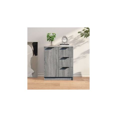 Buffet Sonoma gris 60x30x70 Bois d'ingénierie (1/5)