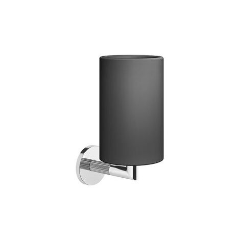 Gessi Ingranaggio, porte-gobelet mural, avec gobelet fixe noir