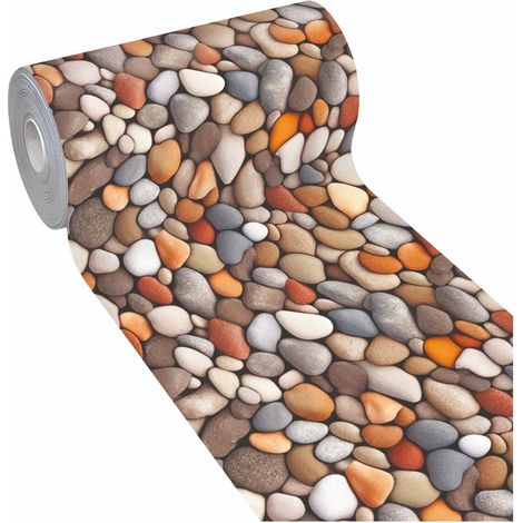 Tapis De Cuisine Caoutchouc PVC Imprimé En Haute HD Résolution Résistant Aux Taches Antidérapant Pierres - 51x270 Cm (1/4)