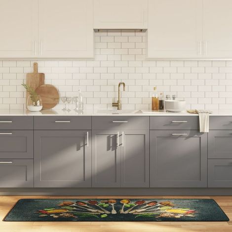 Tapis de cuisine multicolore, 60 x 180 cm, lavable (1/5)