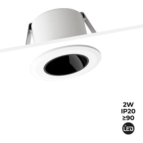 Faretto LED Mini 2W - Chip OSRAM - Basso UGR - CRI 90 - Ø 30mm