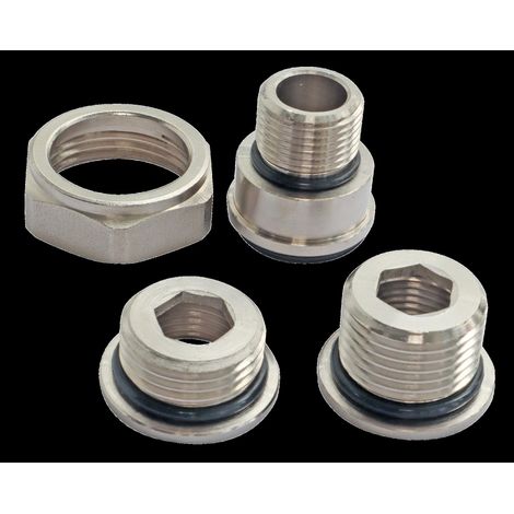 Adaptateur universel de robinet de chauffage 3/8" - 1/2 (1/5)