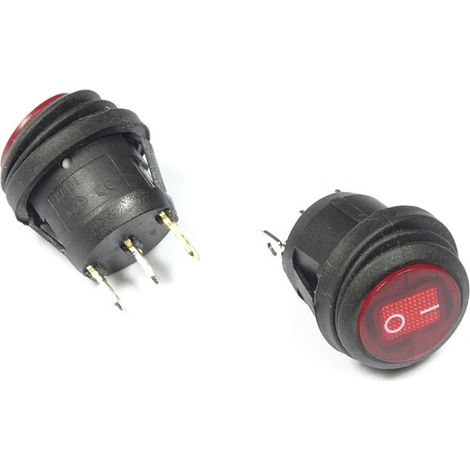 Interruptor QY602-101 IP65 250V CA iluminado ON-OFF 5 unidades (1/2)
