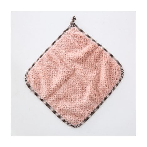 RGE 10pcs torchon de cuisine, torchon de cuisine, essuie-mains, lavable, écologique, super absorbant, réversible à usage multiple (viande rose)