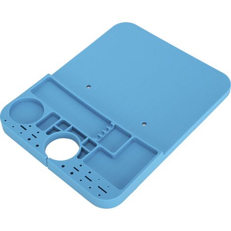 Tapis de rangement isolant thermique en silicone antistatique résistant aux hautes températures pour établi de réparation de téléphones portables (1/5)