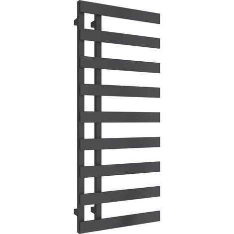 Reina Florina Designer Heated Towel Rail 1235mm H x 500mm W Anthracite (1/3)