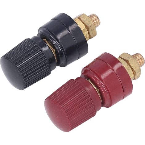 Jeu de 5 bornes de régulateur de tension M6, transmission stable, installation facile, flexible, noir et rouge, pour camping-car (1/5)