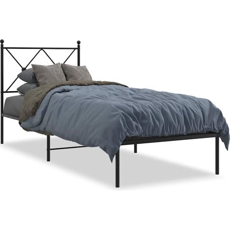 Maison Exclusive - Estructura cama sin colchón con cabecero metal (1/5)
