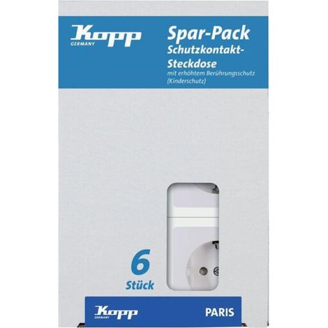 Kopp Profi-Pack a 6 UP Schuko- Steckdosen PAR arkt. ws m. Kinderschutz (1/5)