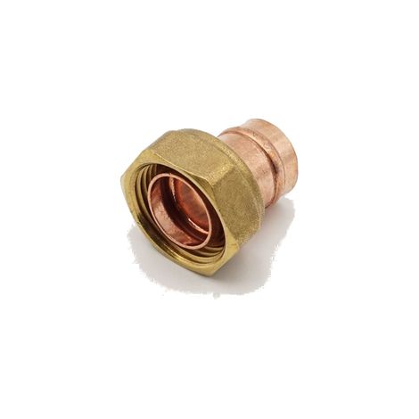 PrimaPlus Copper Solder Ring Cylinder Union 22mm x 1" Fitting (1/3)