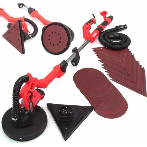 2in1 Deckenschleifer Trockenbauschleifer Langhalsschleifer 930W 30 Schleifscheiben