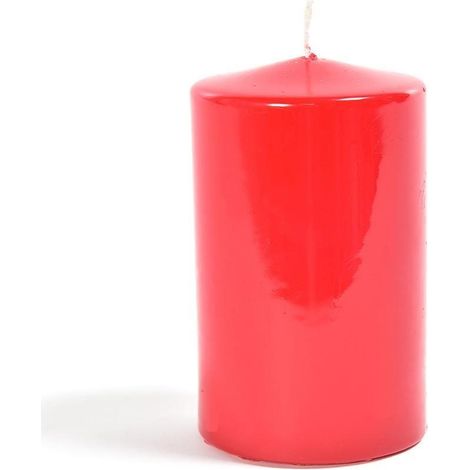 Candela cilindrica 240 g rossa Mercury