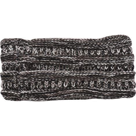 Conjunto de 1 diadema de invierno moderna para mujer, turbante de punto, color liso, cálida, diadema de ganchillo, orejeras anchas, accesorio para el cabello