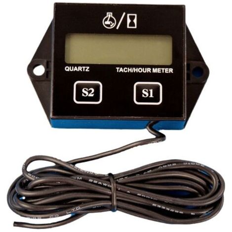 Tachymètre numérique, rappel de maintenance, batterie remplaçable, arrêt automatique, utilisation pour tondeuse à gazon ZTR Générateur de tracteur Marine VTT Motoneige et équipement (1/5)